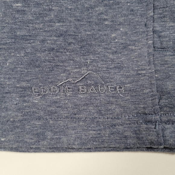 Eddie Bauer Men's 1/4 Zip Mixed Media Jumper - Picture 7 of 9